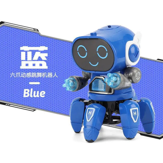 Dance Music 6 Claws Robot Octopus Spider Ducks Robots Vehicle Birthday Gift Toys for Children Kids Early Education Baby Toy
