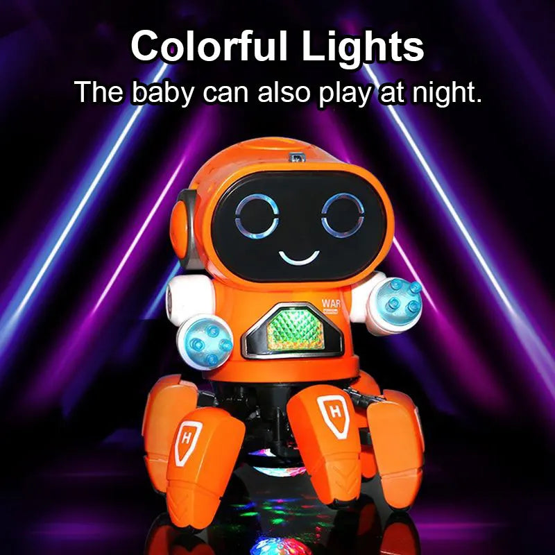 Dance Music 6 Claws Robot Octopus Spider Ducks Robots Vehicle Birthday Gift Toys for Children Kids Early Education Baby Toy