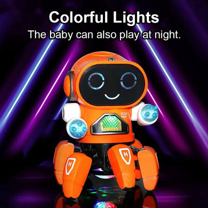 Dance Music 6 Claws Robot Octopus Spider Ducks Robots Vehicle Birthday Gift Toys for Children Kids Early Education Baby Toy