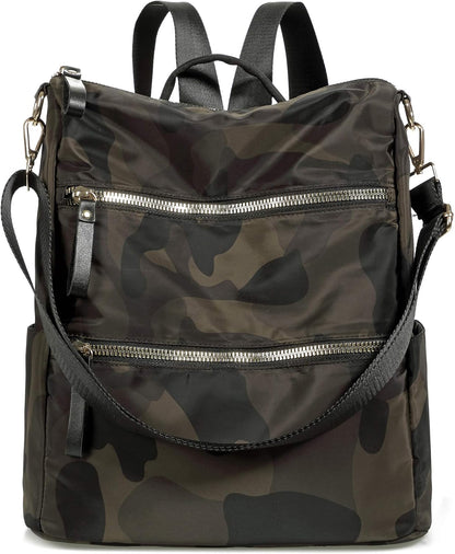 Women Nylon Backpack Purse Handbags and Shoulder Bag College Bookbags anti Theft Travel Purses Casual Daypack